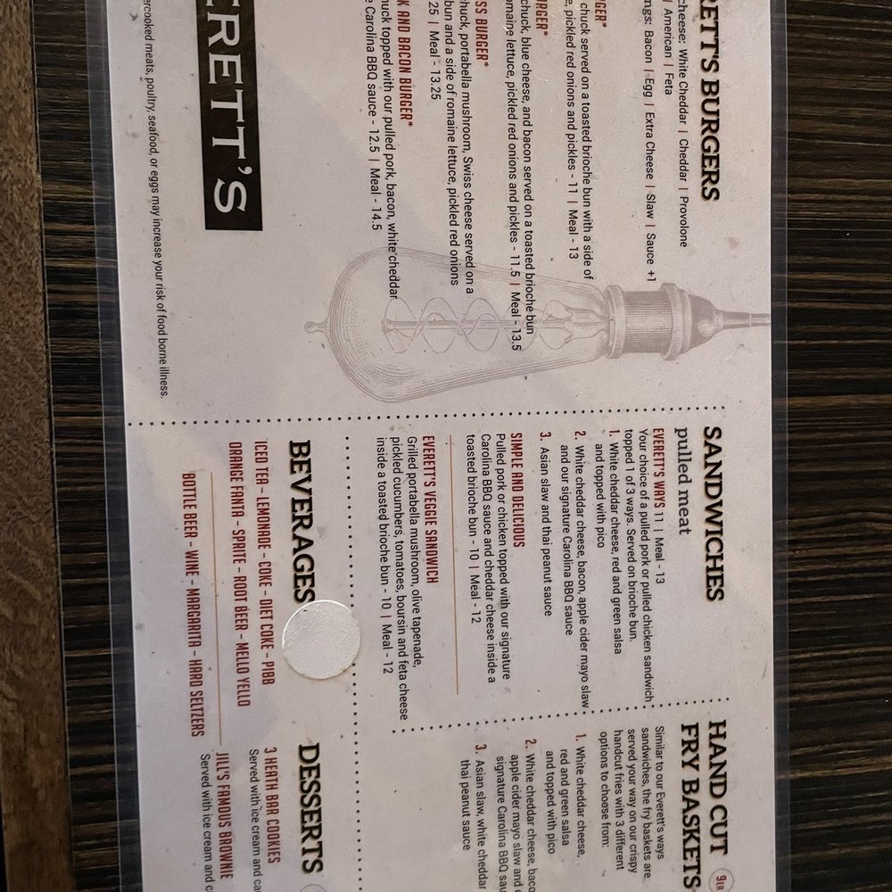 Everett's - Menu - American Near Me - Omaha, Nebraska Everett's - Menu - American Near Me - Omaha, Nebraska