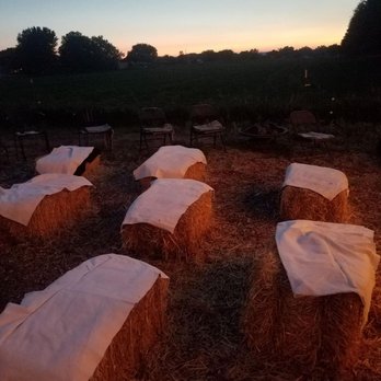 Farm & Table - The haybale play seats - New American Near Me - Albuquerque, New Mexico