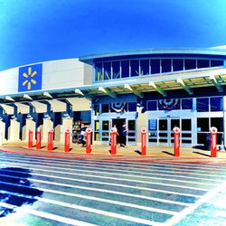 Walmart Supercenter - This Walmart has a Atrium at the entrance...