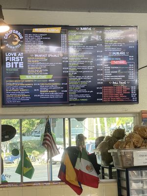 Menu photo 4 California Burritos San Diego, CA