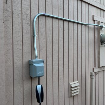 Power on Electric - Installed our dedicated 14-50 electric vehicle outlet and made sure everything was perfect and fully weatherproof. - Electricians Near Me Power on Electric - Installed our dedicated 14-50 electric vehicle outlet and made sure everything was perfect and fully weatherproof. - Electricians Near Me