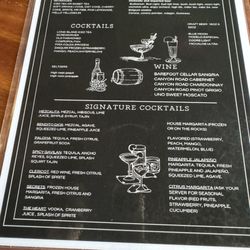 The Local - Drink menu
