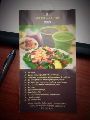 Menu photo 7 Green Healthy Cafe Lisle, IL