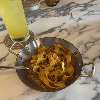 Marmo - Veal Bolognese and freestyles cocktail (sweet with a spicy kick to it) - Italian Near Me - Houston, Texas Marmo - Veal Bolognese and freestyles cocktail (sweet with a spicy kick to it) - Italian Near Me - Houston, Texas