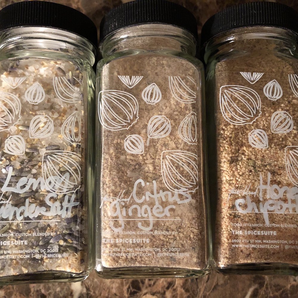 The Spice Suite - Can't wait to cook with these. Lemon lavender salt, citrus ginger, honey chipotle. - Herbs & Spices Near Me - Washington, DC, District of Columbia The Spice Suite - Can't wait to cook with these. Lemon lavender salt, citrus ginger, honey chipotle. - Herbs & Spices Near Me - Washington, DC, District of Columbia