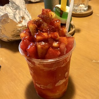 La Colmena Fruteria - Mangonada with both Mango and Chamoy ice cream - Ice Cream & Frozen Yogurt Near Me - San Antonio, Texas La Colmena Fruteria - Mangonada with both Mango and Chamoy ice cream - Ice Cream & Frozen Yogurt Near Me - San Antonio, Texas