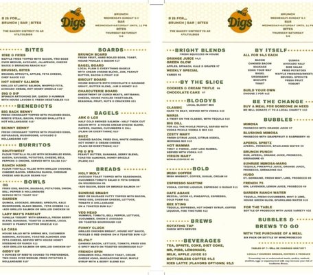 Menu photo 1 Digs Fort Smith, AR