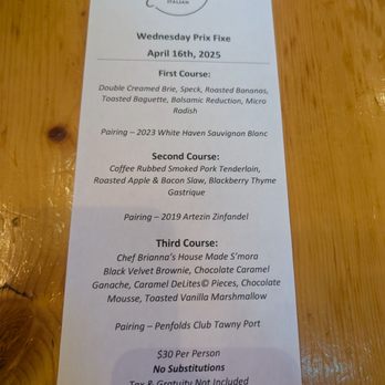 M'tucci's Italian - Prix Fixe Menu for 4/16/25 - Italian Near Me - Albuquerque, New Mexico