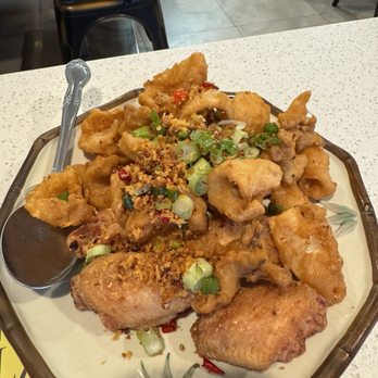 Delicious Food Corner - Fried Chicken Wings & Squid w/ Spicy Salt (/) - Chinese Near Me - Monterey Park, California Delicious Food Corner - Fried Chicken Wings & Squid w/ Spicy Salt (/) - Chinese Near Me - Monterey Park, California