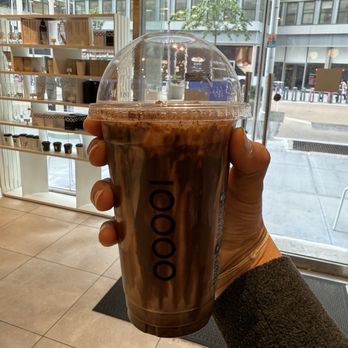 Ten Thousand Coffee - Iced dark chocolate latte with oat milk - Coffee & Tea Near Me - New York, New York Ten Thousand Coffee - Iced dark chocolate latte with oat milk - Coffee & Tea Near Me - New York, New York