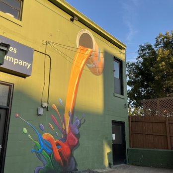 Pouring Paint Mural - Public Art Near Me - Louisville, Kentucky Pouring Paint Mural - Public Art Near Me - Louisville, Kentucky