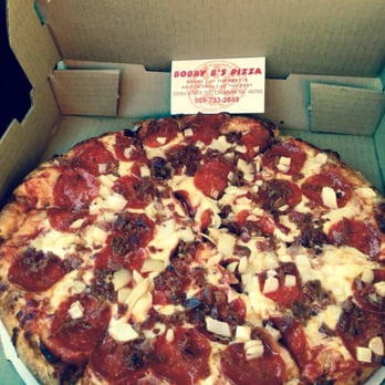 Bobby B's Pizza - Pepperoni, Bacon, and Onion. Bobby B.'s has got it going on, baby!!! - Pizza Near Me - Onaway, Michigan