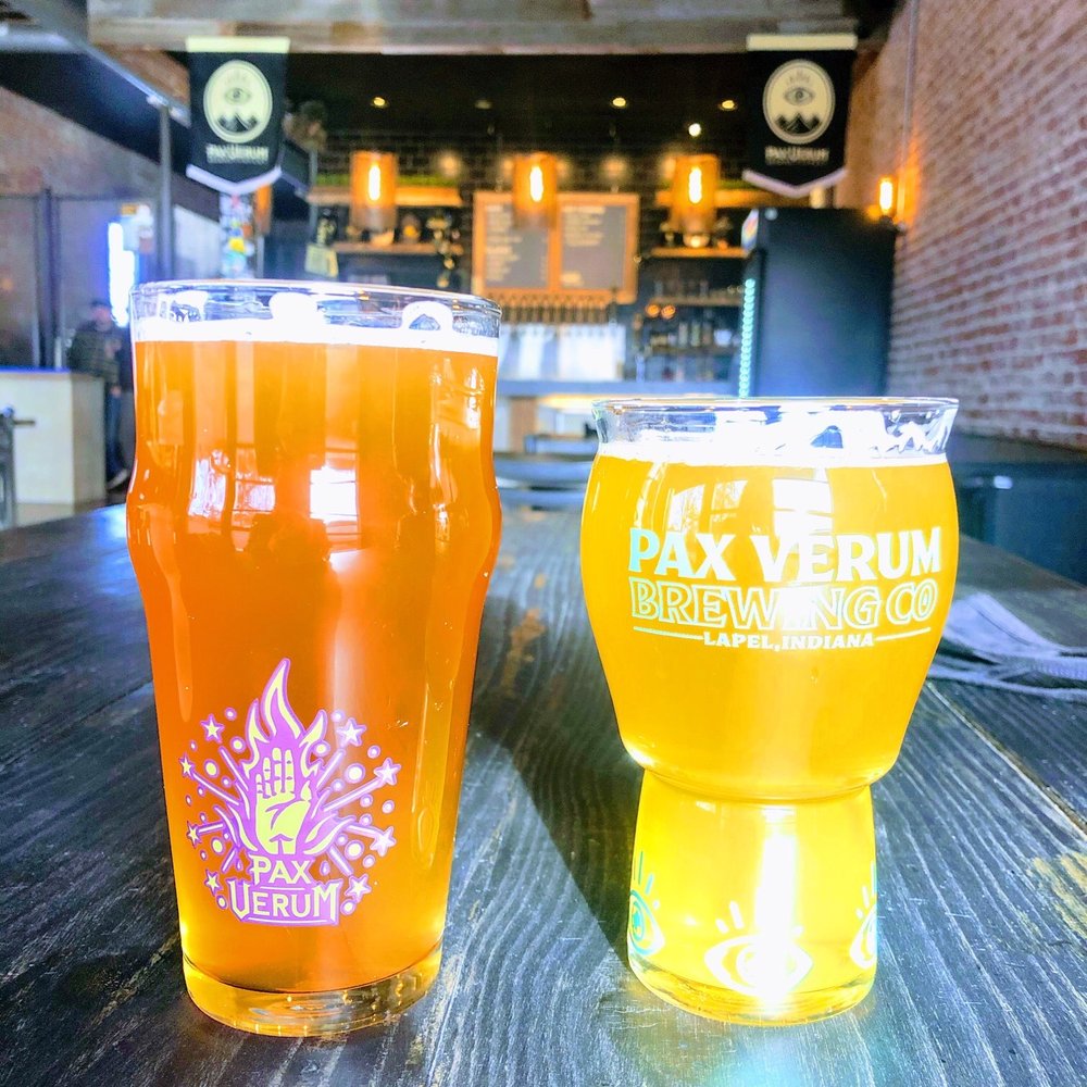 two glasses of beer