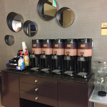 Springhill Suites Boulder Longmont - Comlimentary Coffee by the front lobby counter - Hotels Near Me - Longmont, Colorado