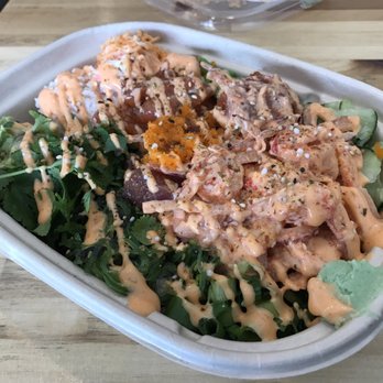 Poke Bistro - Spicy Mayo drizzled on top - Seafood Near Me - Riverside, California