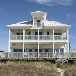 Sunspot Realty - This gorgeous 6 bedroom gulf front home has 4 full and 2 half baths. Cflat is near pier park and sits along the Gulf of Mexico.