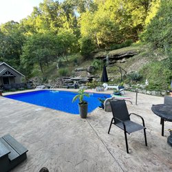 Magnetic Valley Retreat - The gorgeous pool area, with the entrance to Dudeplex #1. This was the room in which we stayed and it was incredible!