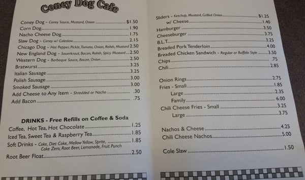 Menu photo 3 Coney Dog Cafe Fort Wayne, IN