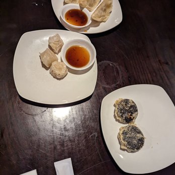 Sushi Ai - Shrimp shumai middle, fried Oreos bottom - Sushi Bars Near Me - Clayton, Missouri