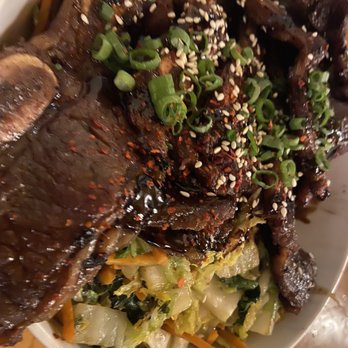 Sunset 89 - Kalbi over yakisoba noodles - Asian Fusion Near Me - Page, Arizona