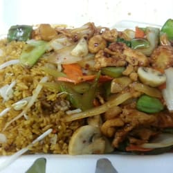 Dynasty Restaurant - Szechuan Chicken lunch combo.