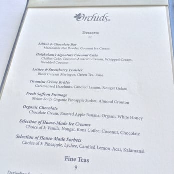 Orchids - Orchids menu - Breakfast & Brunch Near Me - Honolulu, Hawaii Orchids - Orchids menu - Breakfast & Brunch Near Me - Honolulu, Hawaii
