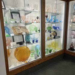 National Museum of Cambridge Glass - One of many display cases