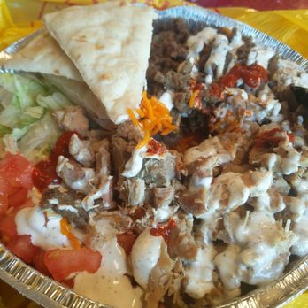 The Halal Guys - Chicken and gyro platter - Halal Near Me - Amherst, New York