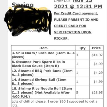 Gourmet Inspirations - $60 bill give me 2 cup of sauce. - Dim Sum Near Me - Wheaton, Maryland Gourmet Inspirations - $60 bill give me 2 cup of sauce. - Dim Sum Near Me - Wheaton, Maryland