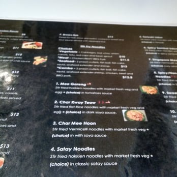 Sawak Cafe - Back Side of Menu - Malaysian Near Me - Hobart, TAS Sawak Cafe - Back Side of Menu - Malaysian Near Me - Hobart, TAS