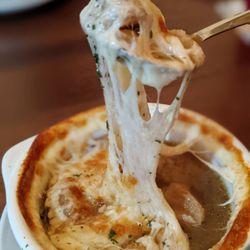 Lakeshore Cafe - Bowl of French Onion Soup, delicious!:)