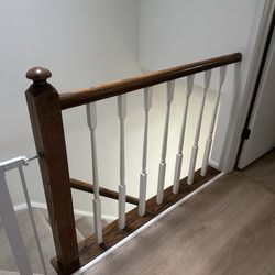 KE&DD Home Remodeling - Before - banister upstairs