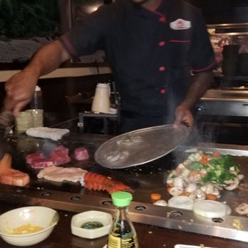 Kimura  Steakhouse - Chef throwing it down - Japanese Near Me - Boynton Beach, Florida