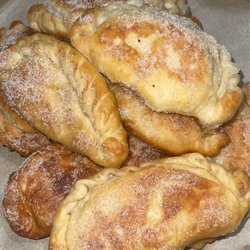Trap Tacos 713 - Our new Item!! Homemade sweet milk cream flour empanadas, covered in cinnamon sugar, great with coffee, hot chocolate or as a treat!!