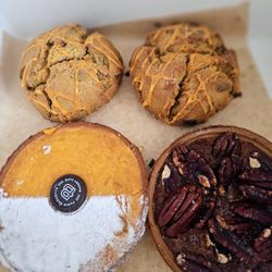 Paris Baguette - Brea has pumpkin scones,  Pumpkin and pecan tarts