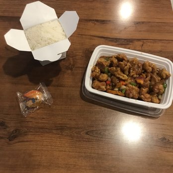 Tasty China - Orange Chicken combo with white rice , & a delicious fortune cookie ! - Chinese Near Me - Bethlehem, Pennsylvania Tasty China - Orange Chicken combo with white rice , & a delicious fortune cookie ! - Chinese Near Me - Bethlehem, Pennsylvania