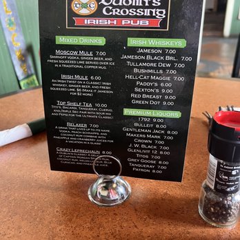 Dublin's Crossing - Drink menu - Irish Pub Near Me - Crossville, Tennessee Dublin's Crossing - Drink menu - Irish Pub Near Me - Crossville, Tennessee