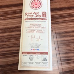 Good Luck Chop Suey - Menu