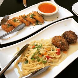 The Trackside Restaurant - Crab cakes and mozzarella sticks