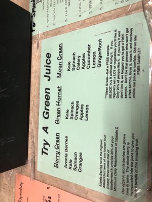 Menu photo 1 The Juice Company Des Moines, IA Menu photo 1 The Juice Company Des Moines, IA