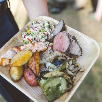 Laura Cabot Catering - Gorgeous buffet for our wedding. Photo by Erin Little - Wedding Planning Near Me - Waldoboro, Maine