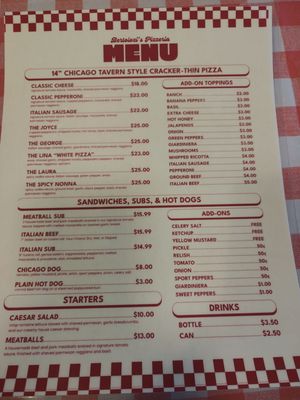 Menu photo 1 Bertolozi's Pizzeria Atlanta, GA
