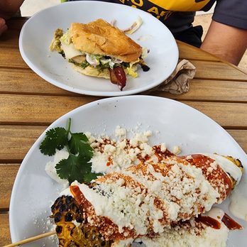 Chicken N Pickle - San Antonio - Chicken and pickle with a corn as a side - Pickleball Near Me - San Antonio, Texas