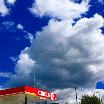 Circle K - SkyView of New/Improved Logo - Gas Stations Near Me - Mentone, California