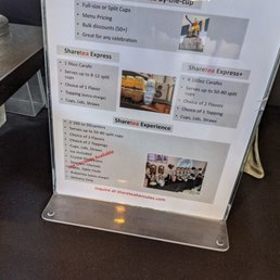 Catering menu