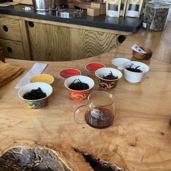 High Climate Tea - Different teas we tasted. - Tea Rooms Near Me - Asheville, North Carolina
