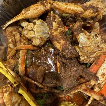 Shell Shack - More caked on seasoning and random loose crab pieces - Seafood Near Me - Fort Worth, Texas