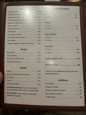 Menu photo 3 Del Frisco's Louisville, KY