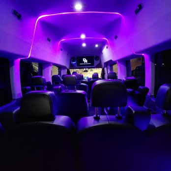 DHannah's Luxury Transportation - 13-Passenger Party Van (interior) - Limos Near Me DHannah's Luxury Transportation - 13-Passenger Party Van (interior) - Limos Near Me