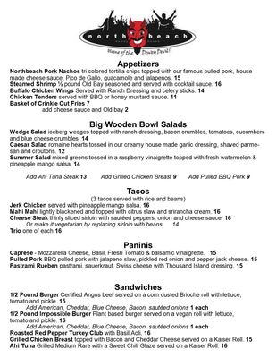 Menu photo 1 Northbeach Dewey Beach, DE